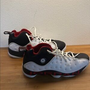 Jordan Black and White Sneakers with Jumpman Logo